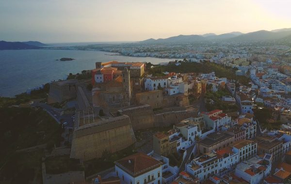 Ibiza Old Town From The Skies